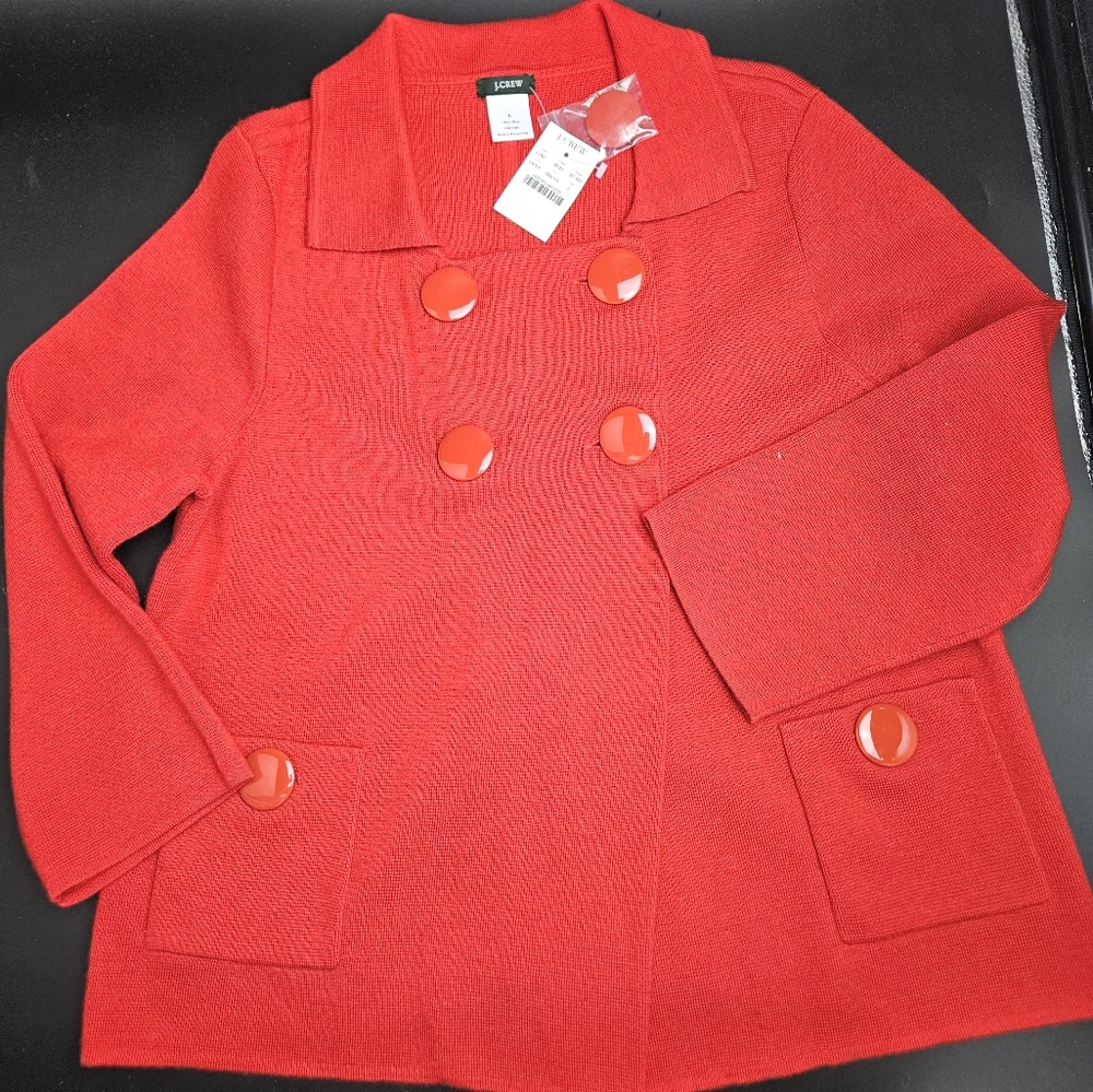 J.Crew red sweater Jacket